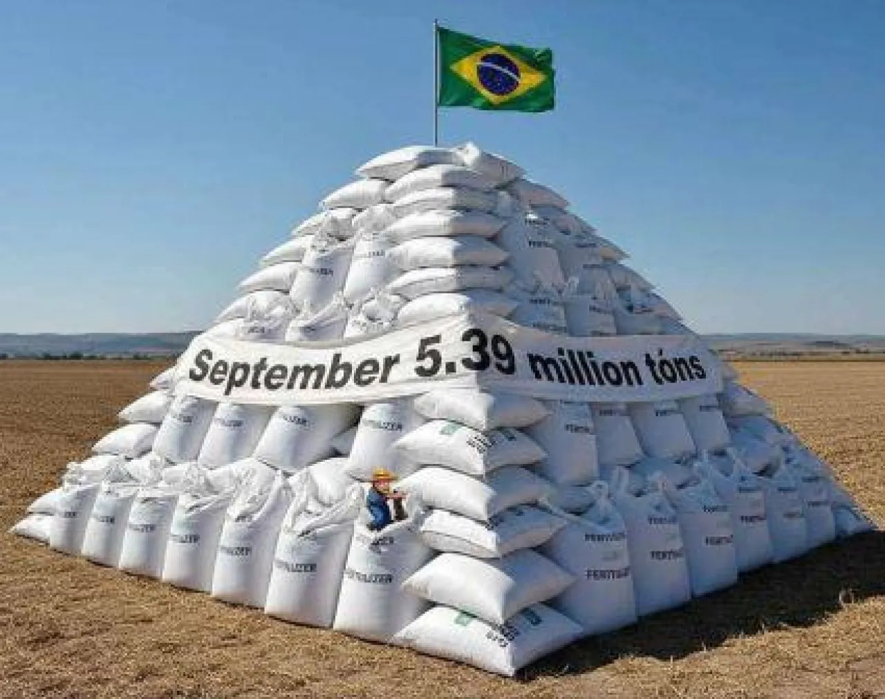 Pengiriman Pupuk ke Pasar Brasil Naik pada September