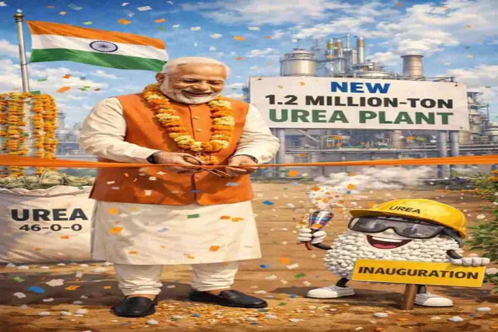 Perdana Menteri India Meletakkan Batu Pertama untuk Pabrik Urea di Assam