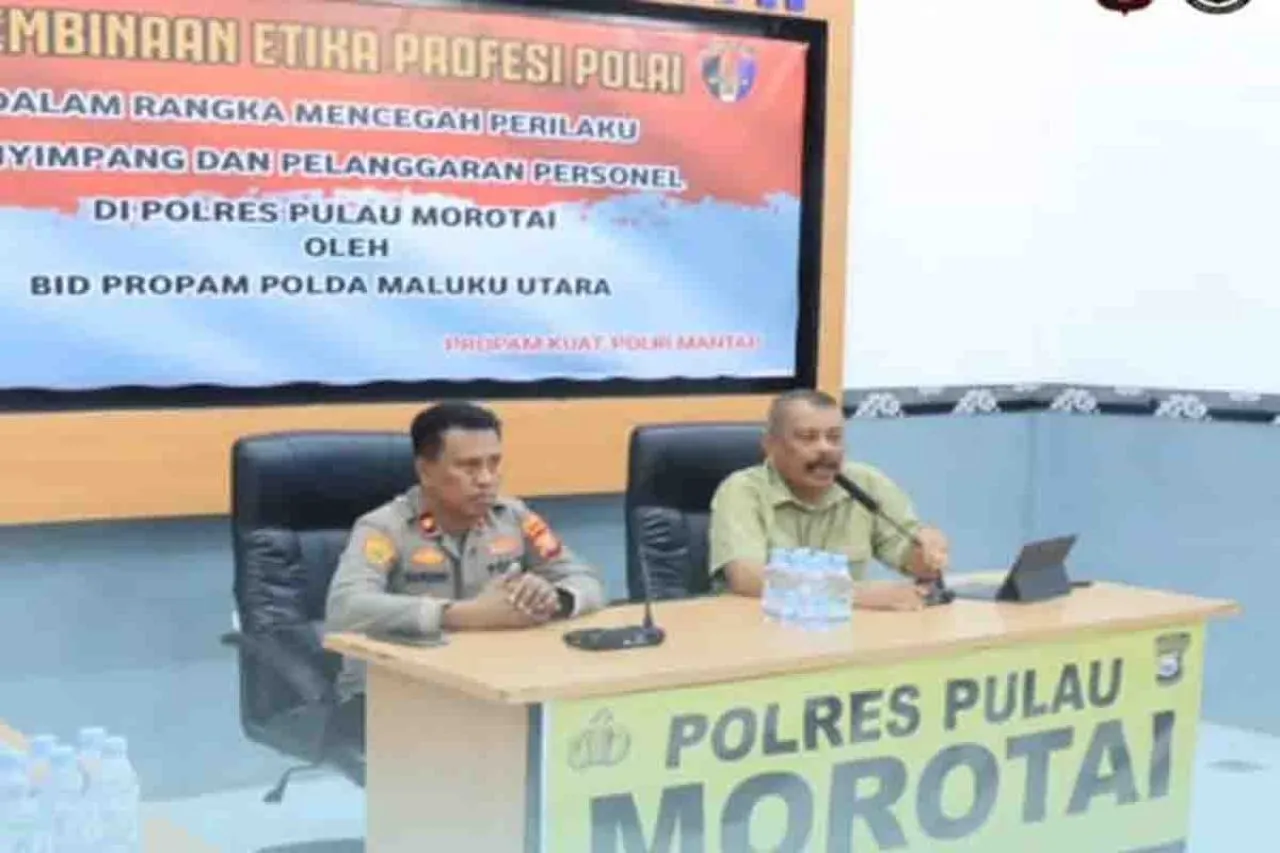 Propam Polda Maluku Utara Pecat Oknum Anggota Polres Pulau Morotai