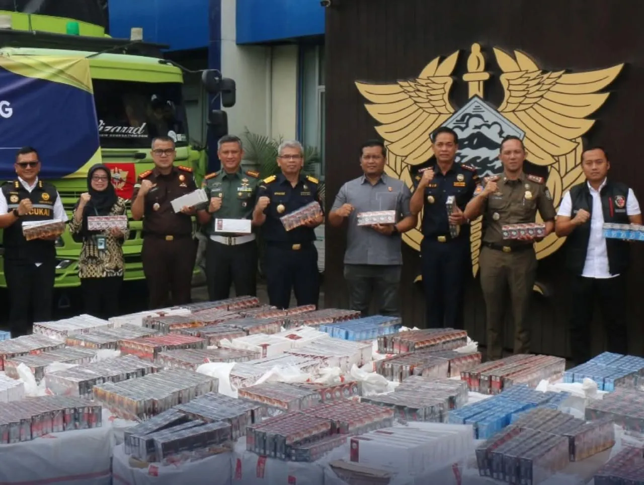 Peredaran 11 Juta Batang Rokok Ilegal di Lampung Selatan Ditindak Bea Cukai