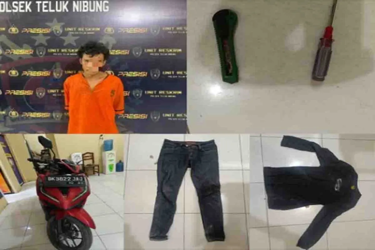 Pencuri Motor di Kelurahan Kapias Pulau Buaya Ditangkap