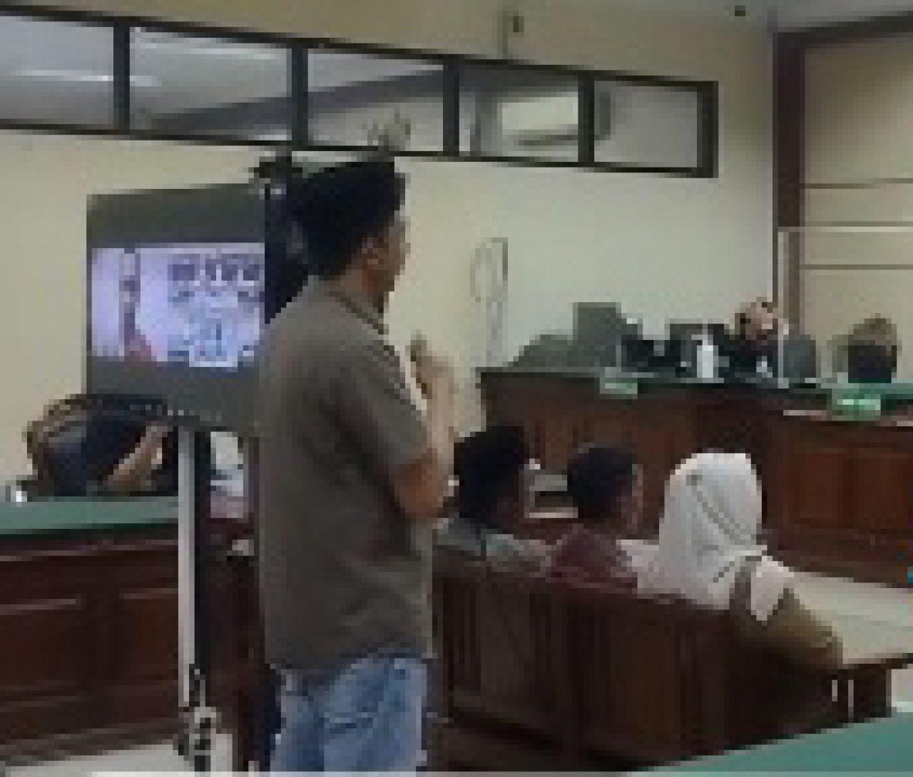 Kholiq saat jadi saksi di sidang dengan terdakwa Faisol