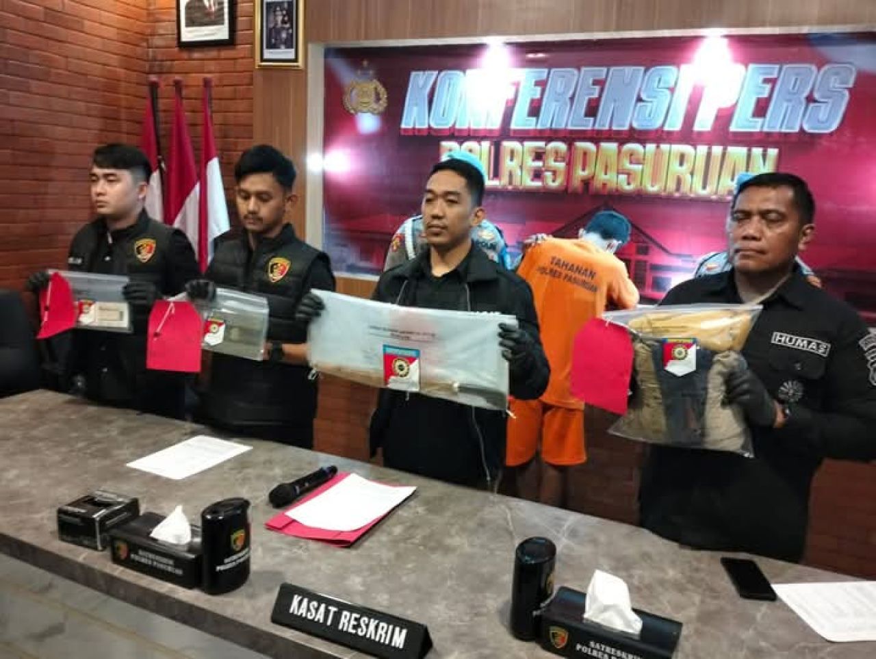 Konpers pengungkapan kasus begal