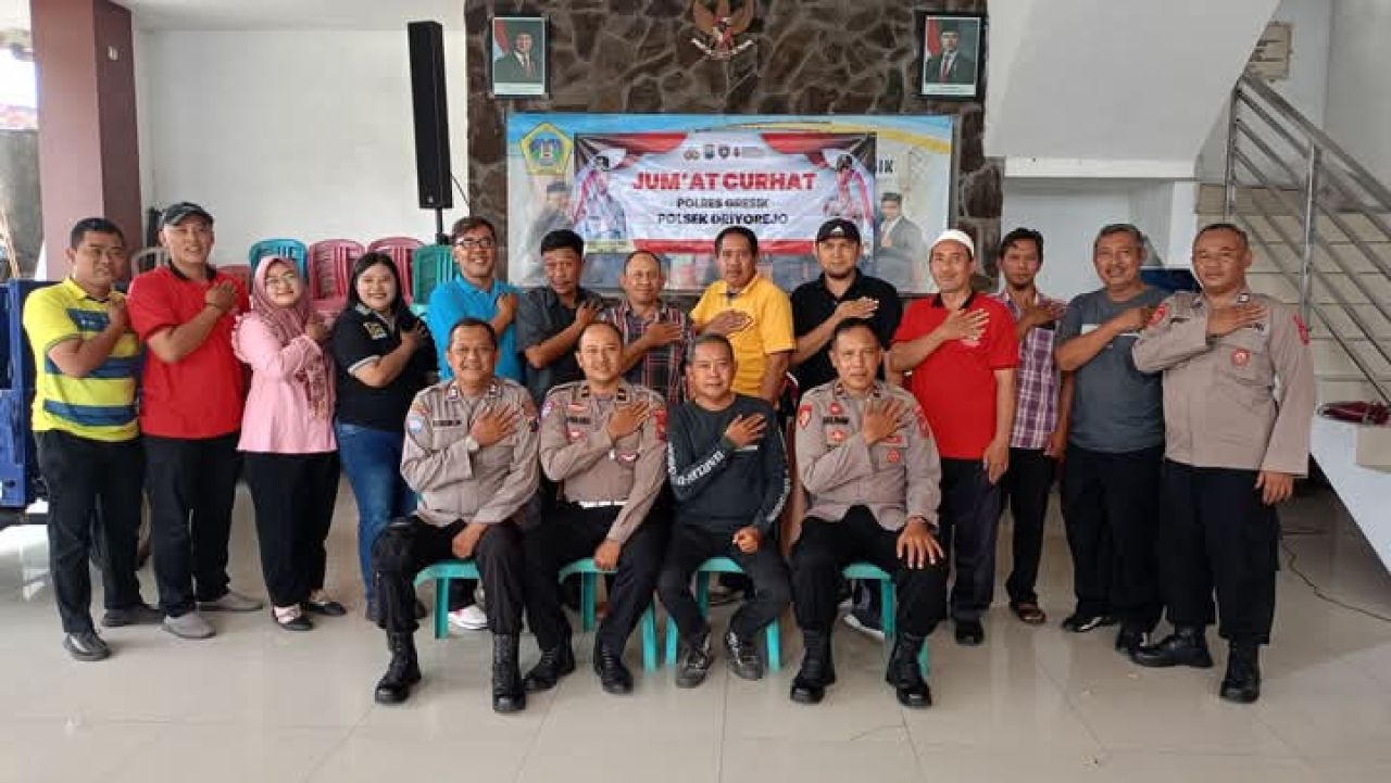 Jumat Curhat Polsek Driyorejo di Desa Driyorejo