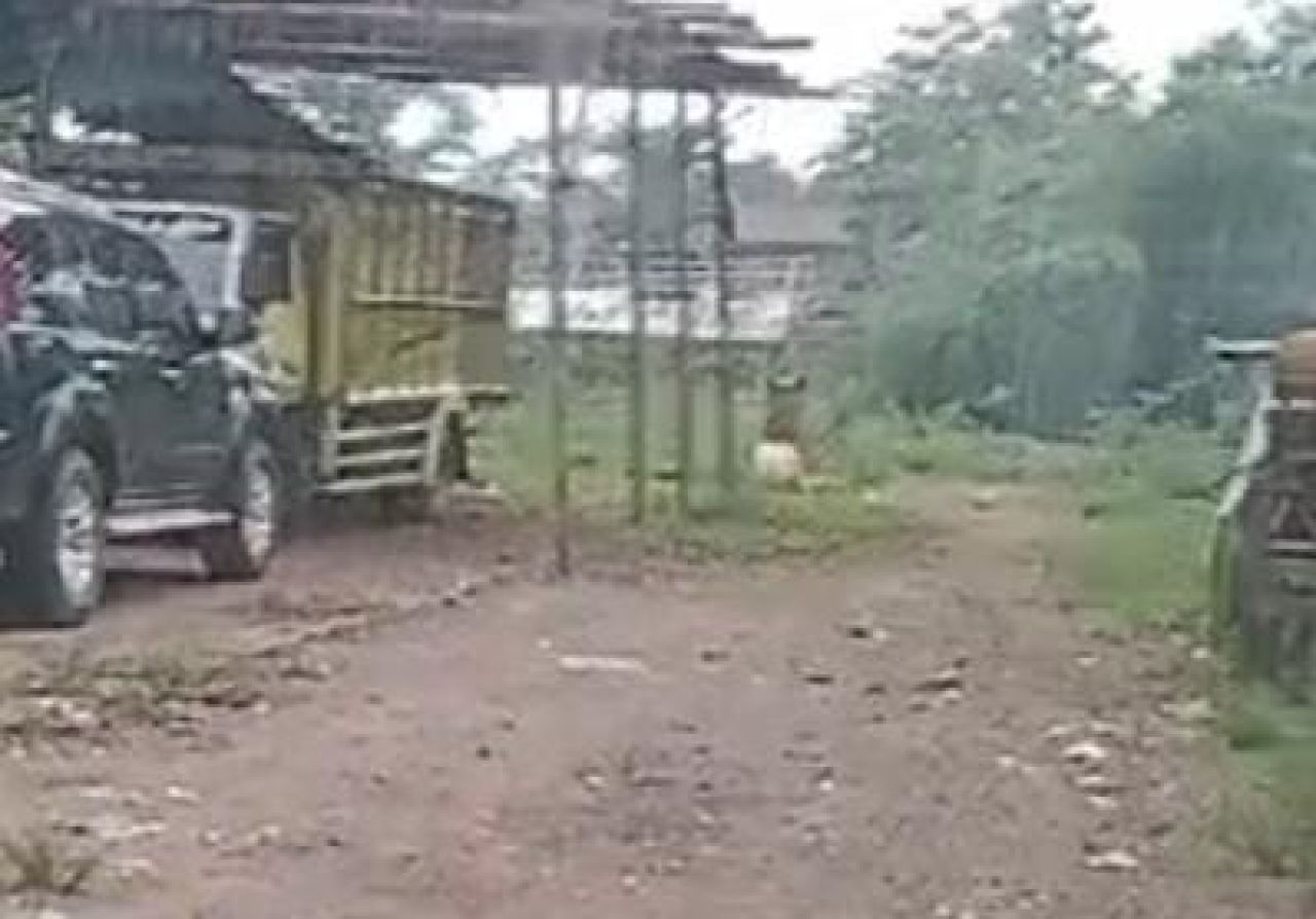 Lokasi di sekitar judi sabung ayam di Desa Temon