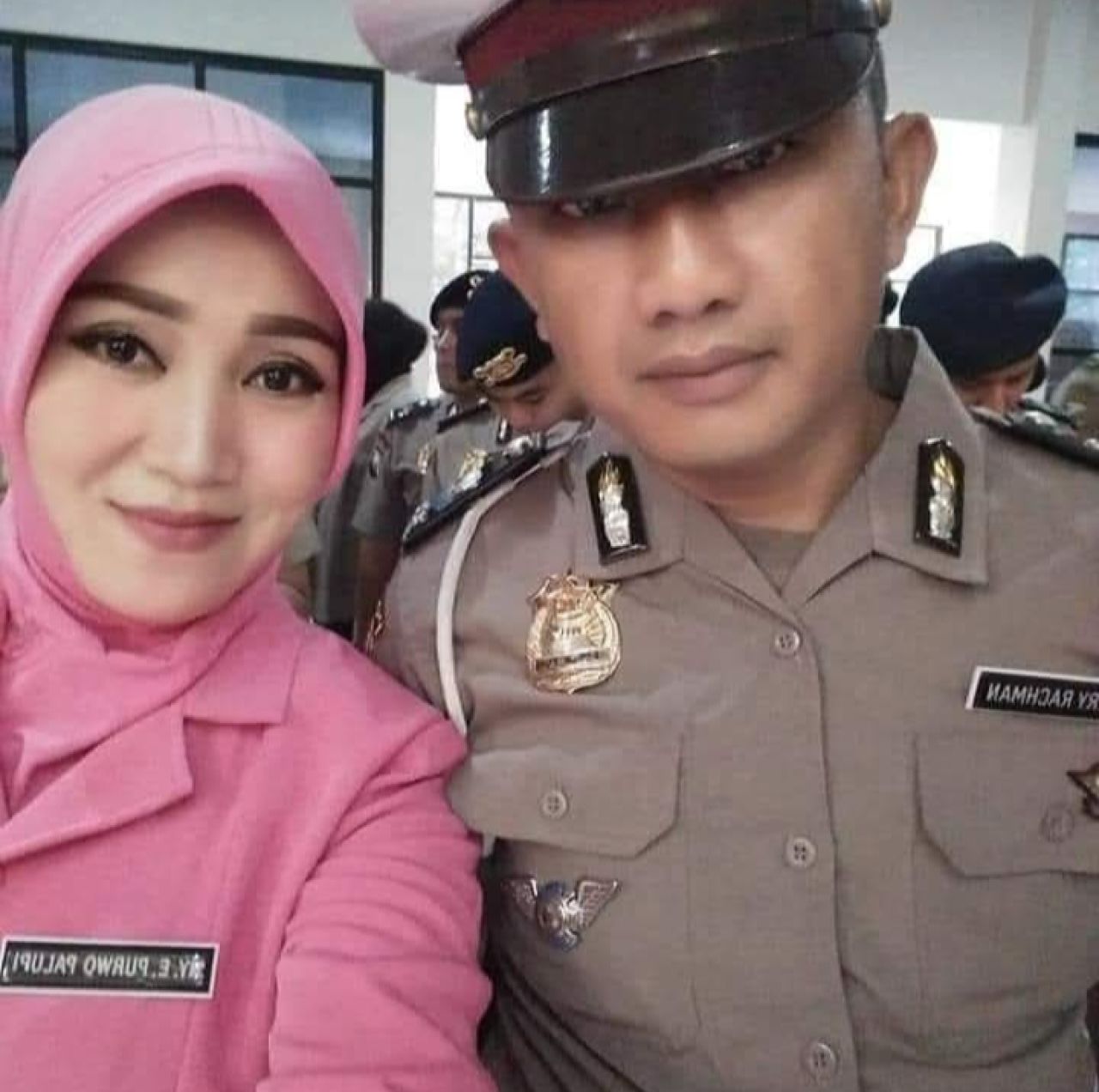 Endang Purwo Palupi bersama mendiang suaminya, Bripka Hery Rachman