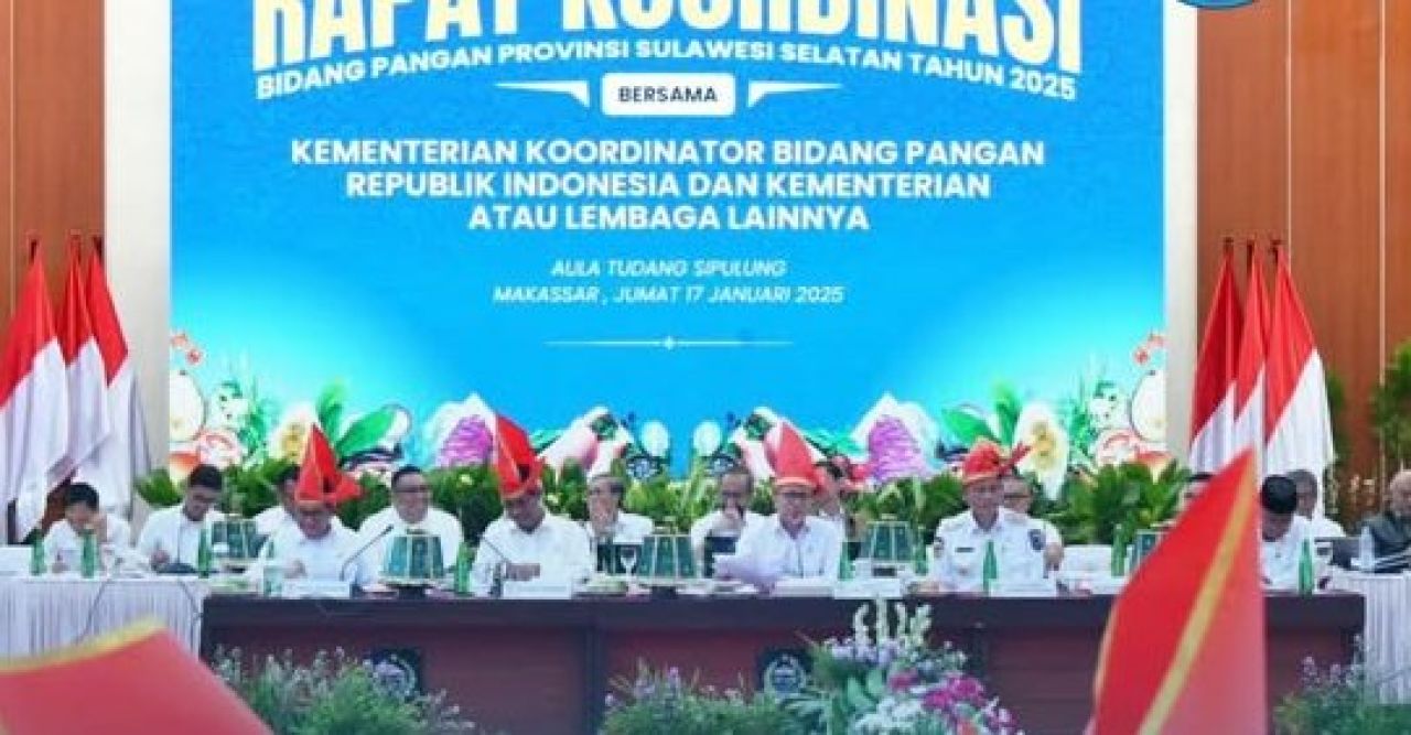 Rapat Koordinasi Bidang Pangan Provinsi Sulawesi Selatan