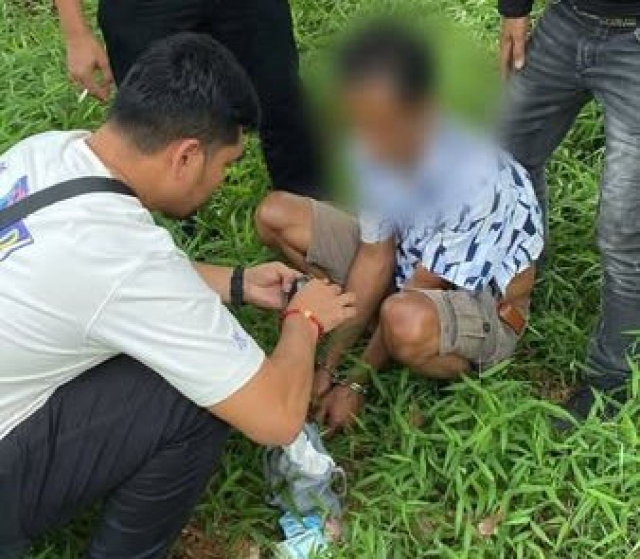 Pengedar narkoba di di Area Perkebunan PT Bridgestone