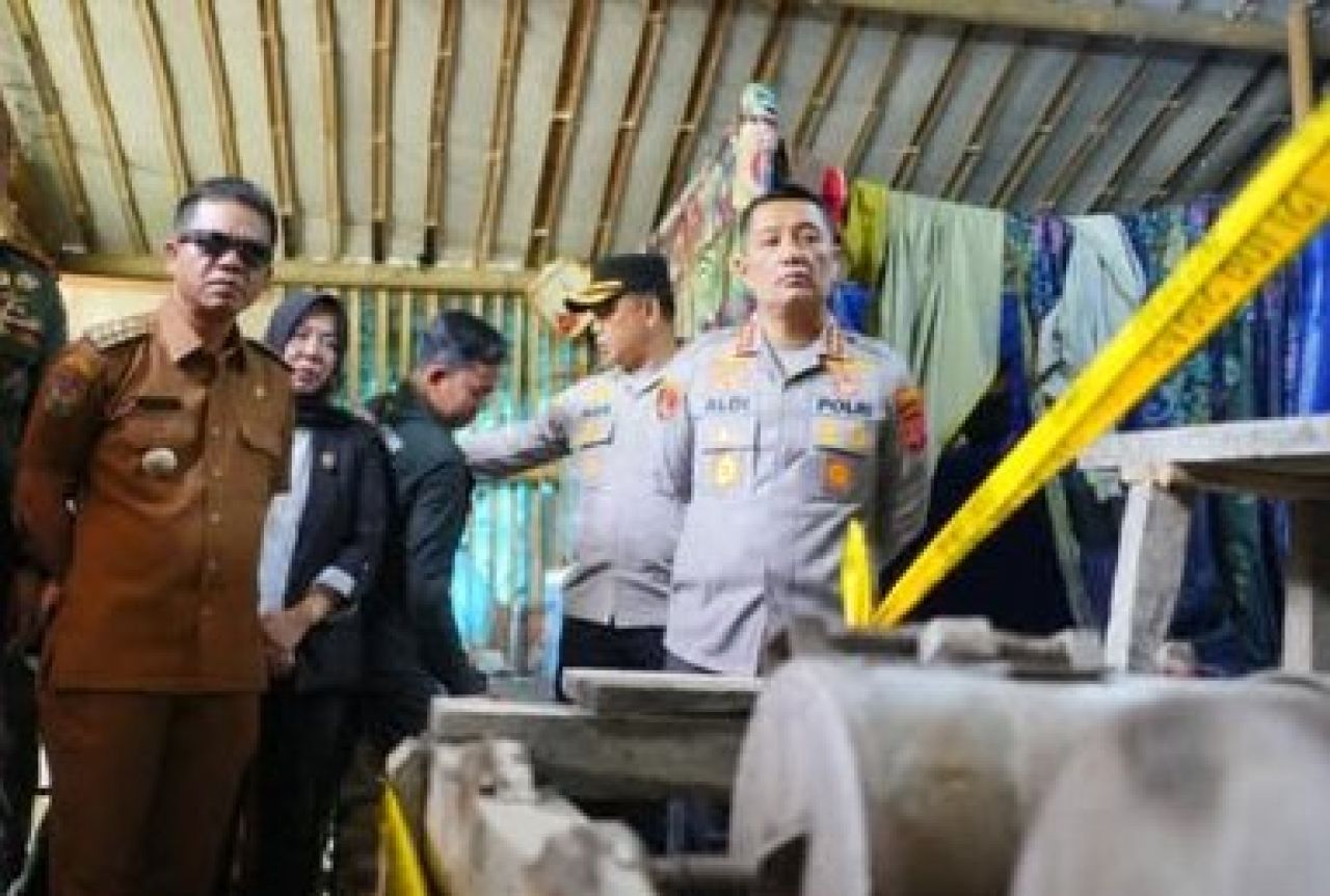 Barang bukti dari tambang emas ilegal
