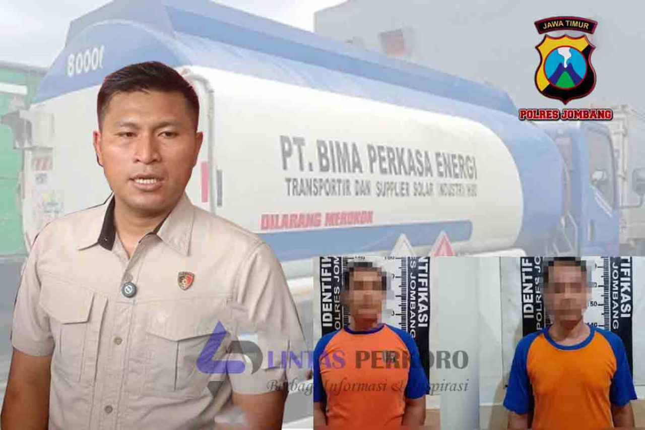Kasatreskrim Polres Jombang dan tersangka