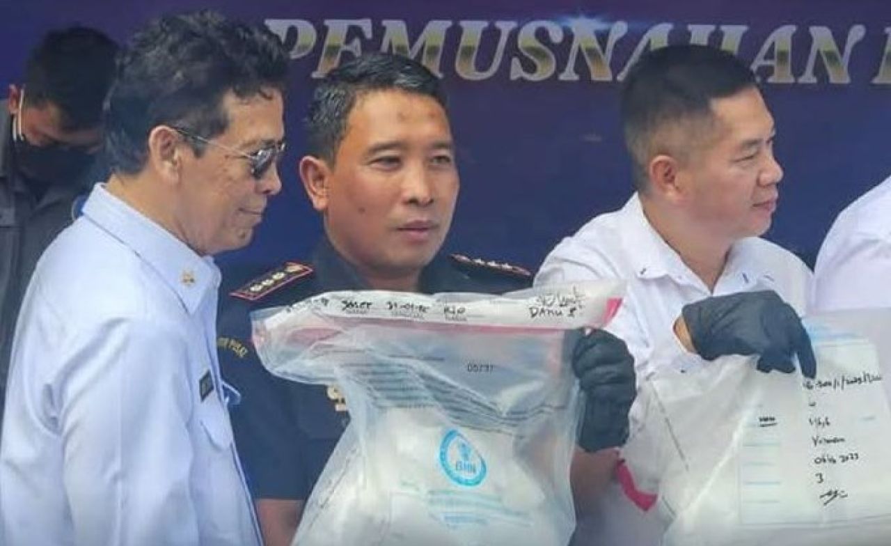 Sabu yang diselundupkan di kapal kayu