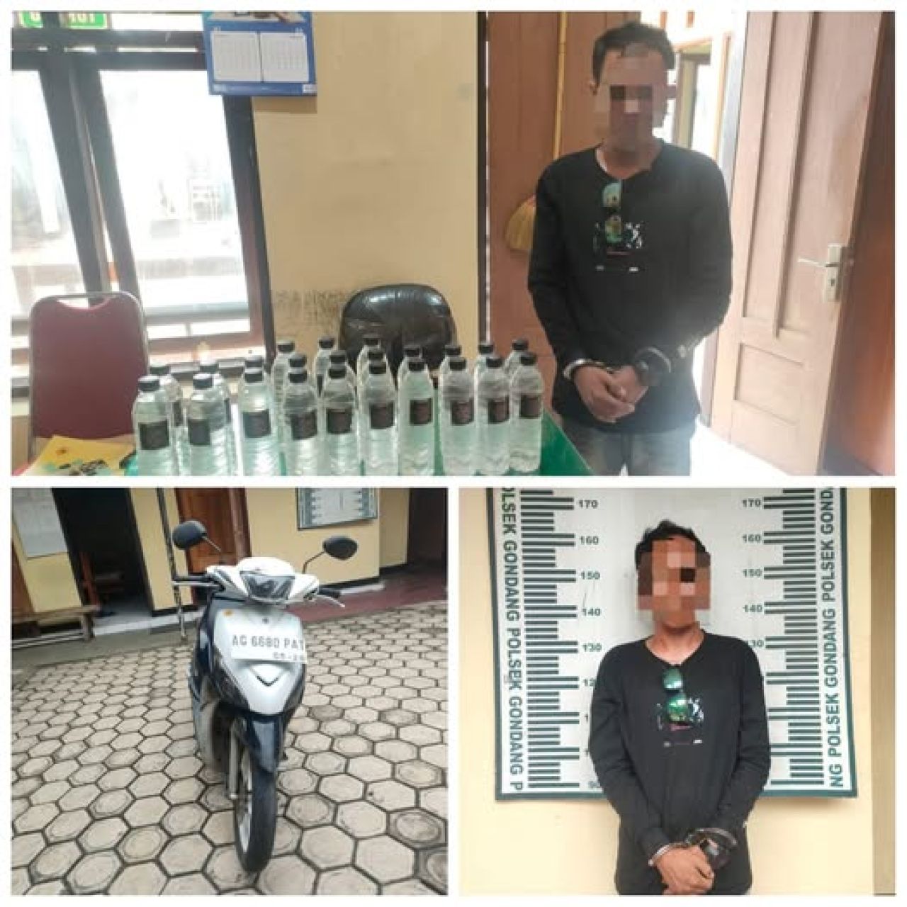 Penjual miras berinisial S