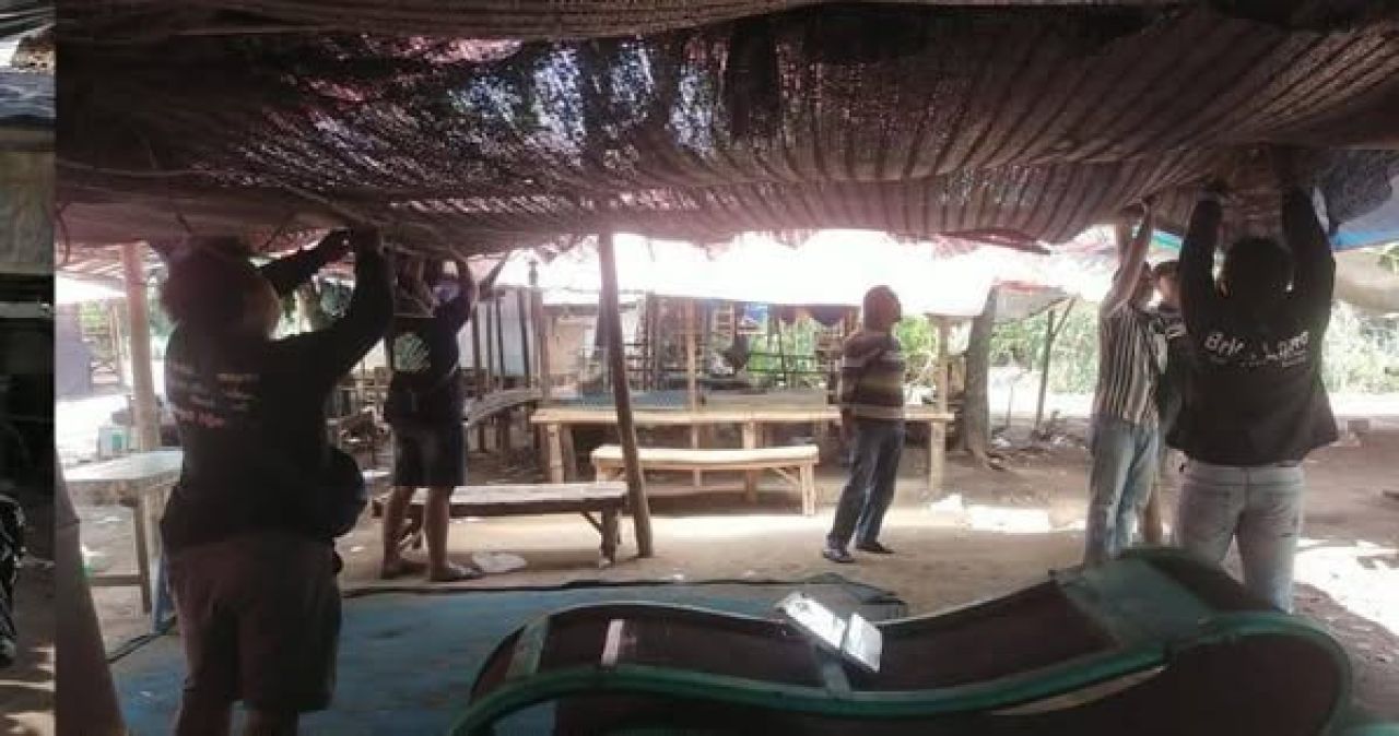 Arena sabung ayam di  Desa Klurahan