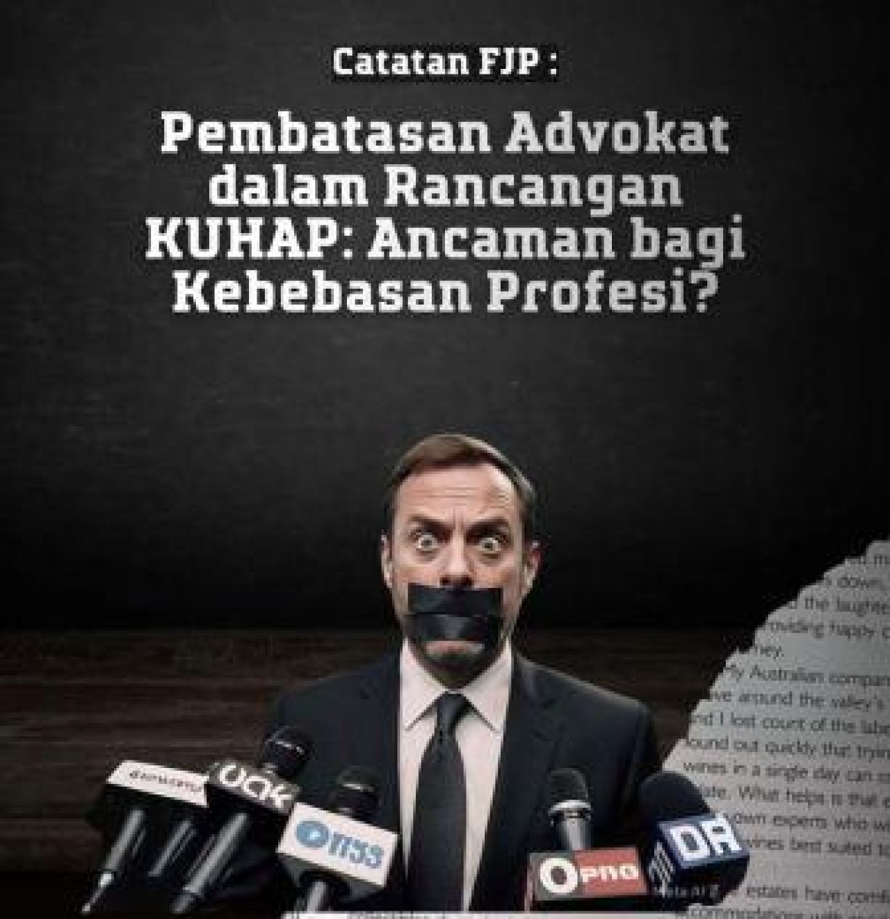 Pembatasan Advokat dalam Rancangan KUHAP