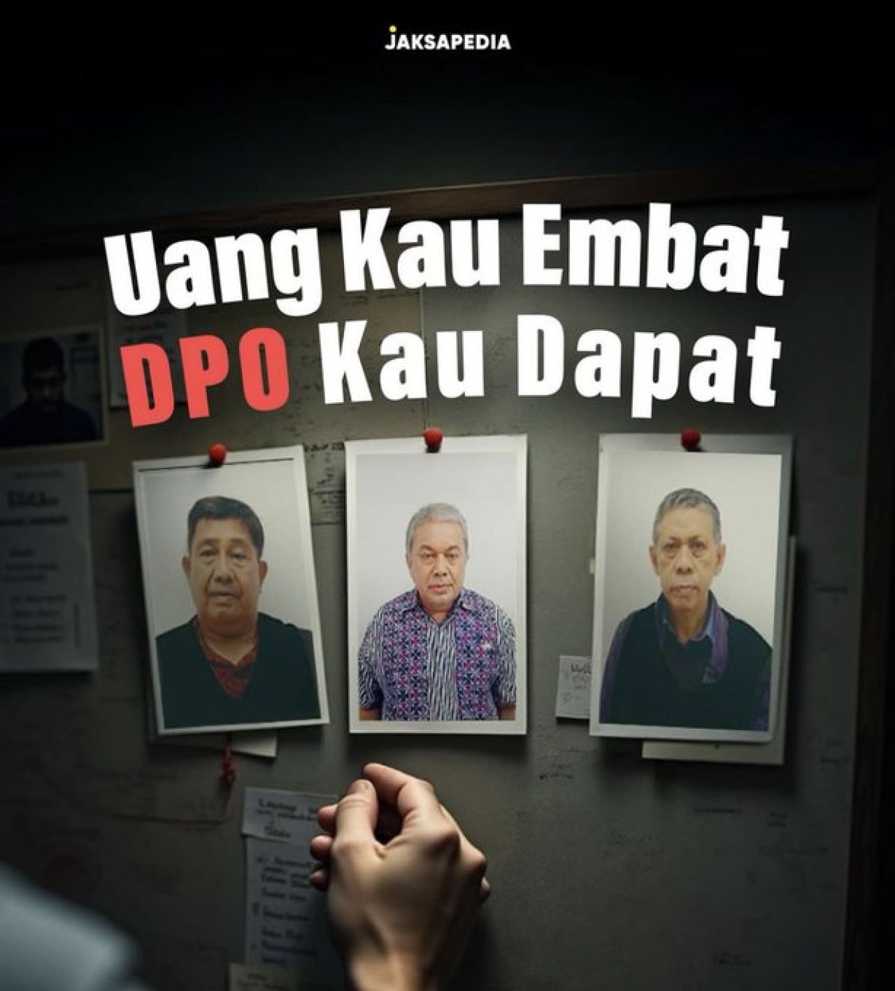 tiga nama yang kini masuk Daftar Pencarian Orang