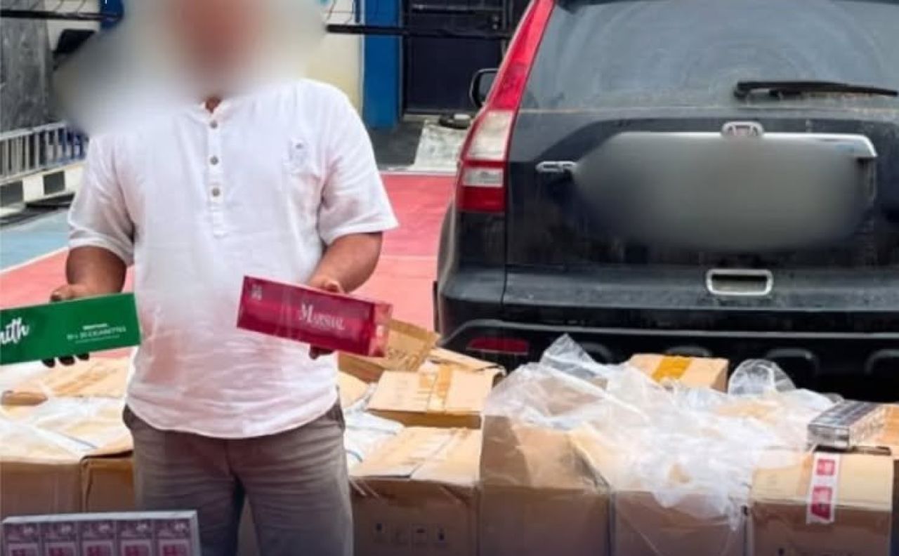 Tersangka kasus rokok ilegal