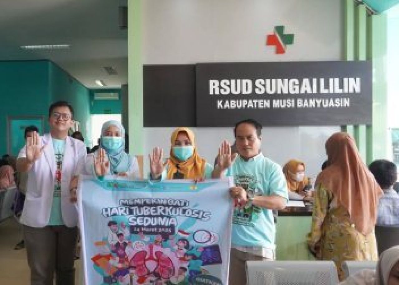 Staf RSUD Sungai Lilin memperingati hari tuberkulosis