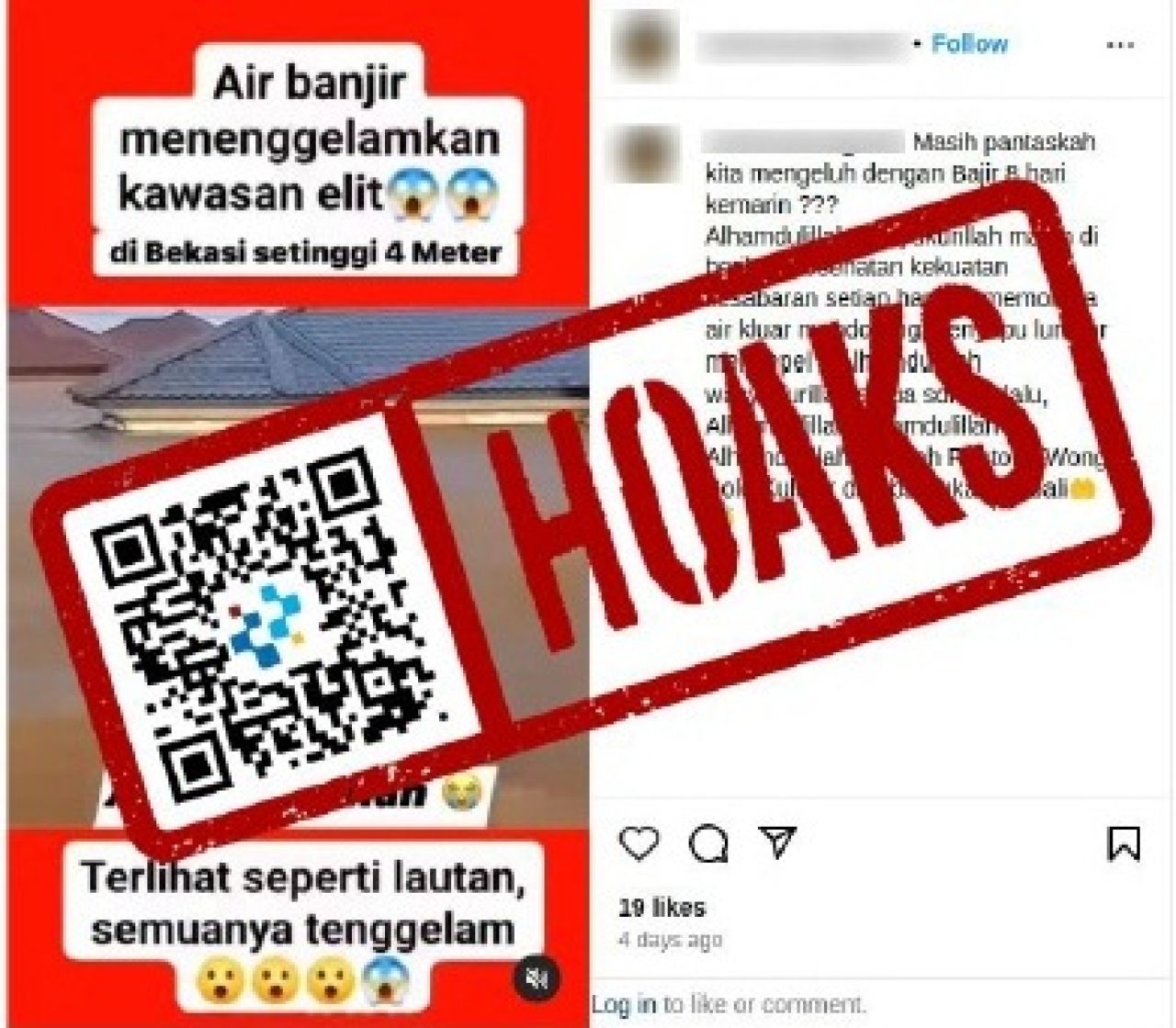 Hoax video banjir setinggi 4 meter