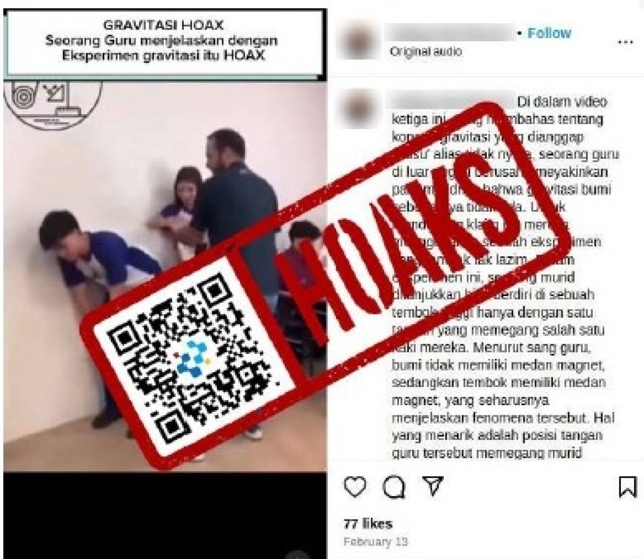 Video guru jelaskan gravitasi
