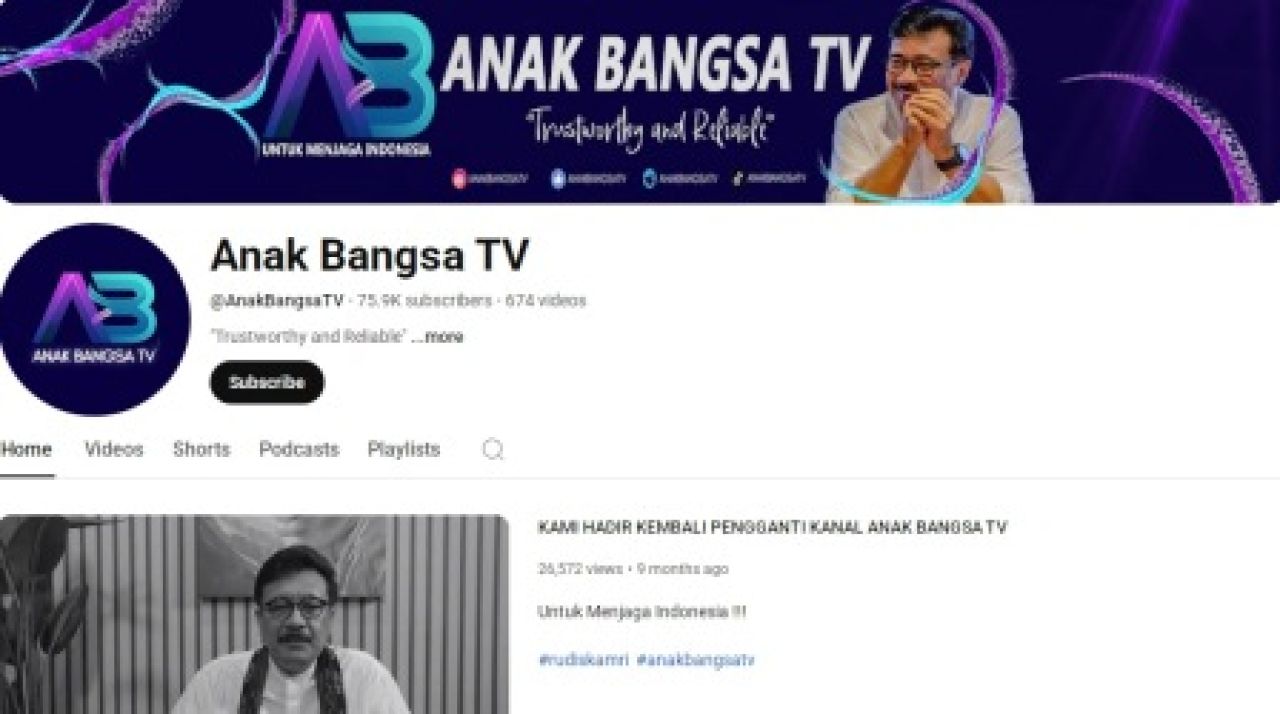 Kanal Youtube Anak Bangsa TV
