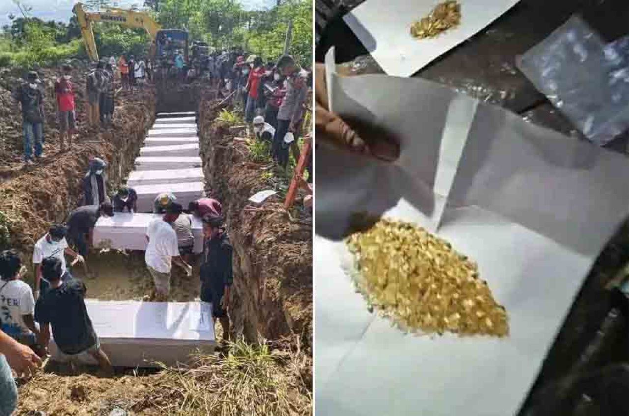 Penambang emas di Yahukimo