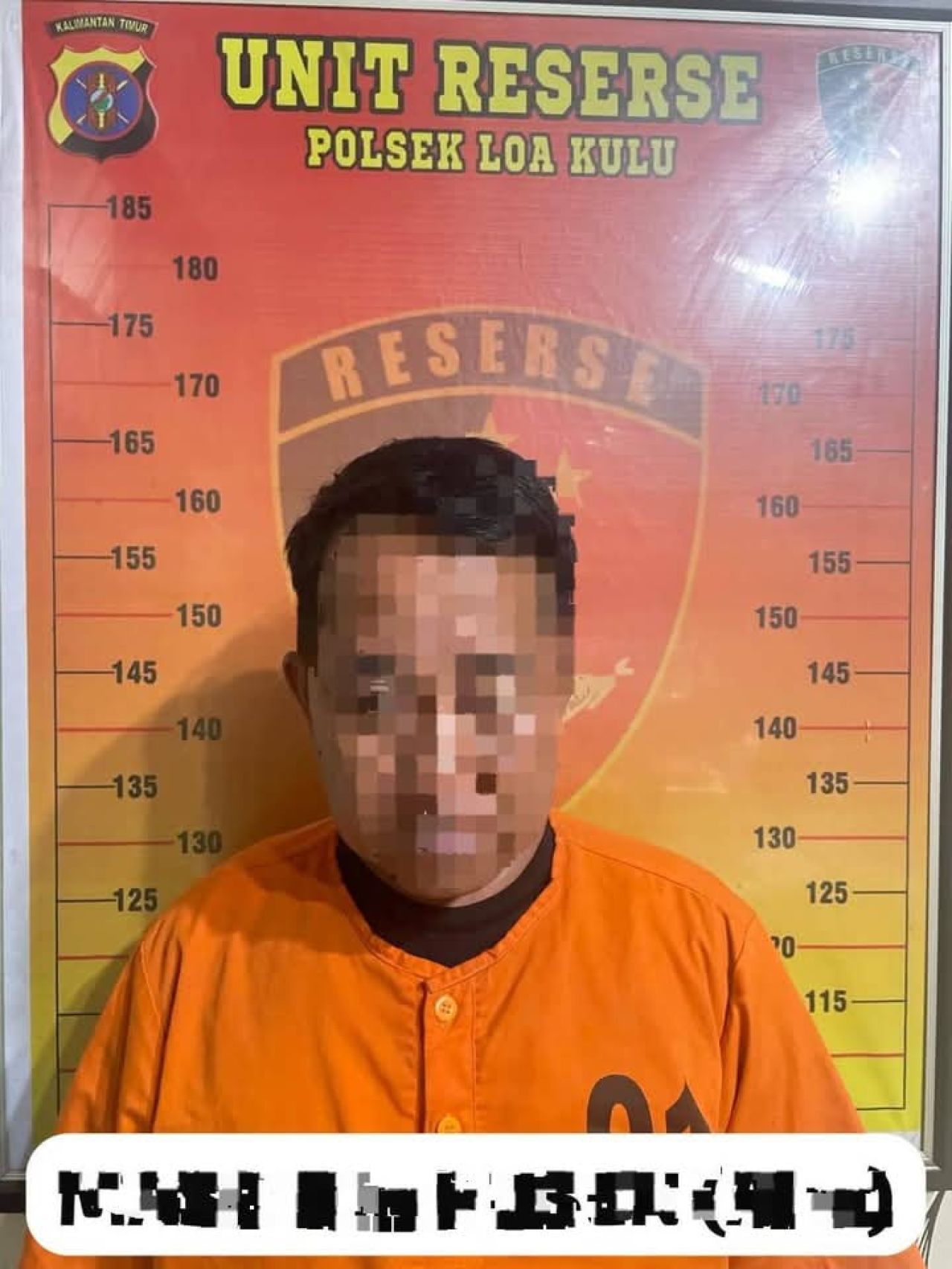 Pelaku berinisial M