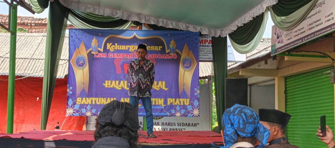 Halal bihalal LSM GEMPAR Sidoarjo