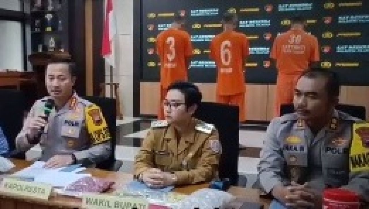 Kapolresta Cilacap pada rilis ungkap kasus di Mapolresta Cilacap