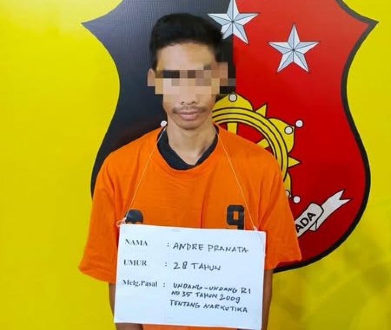 Pelaku narkoba berinisial AP