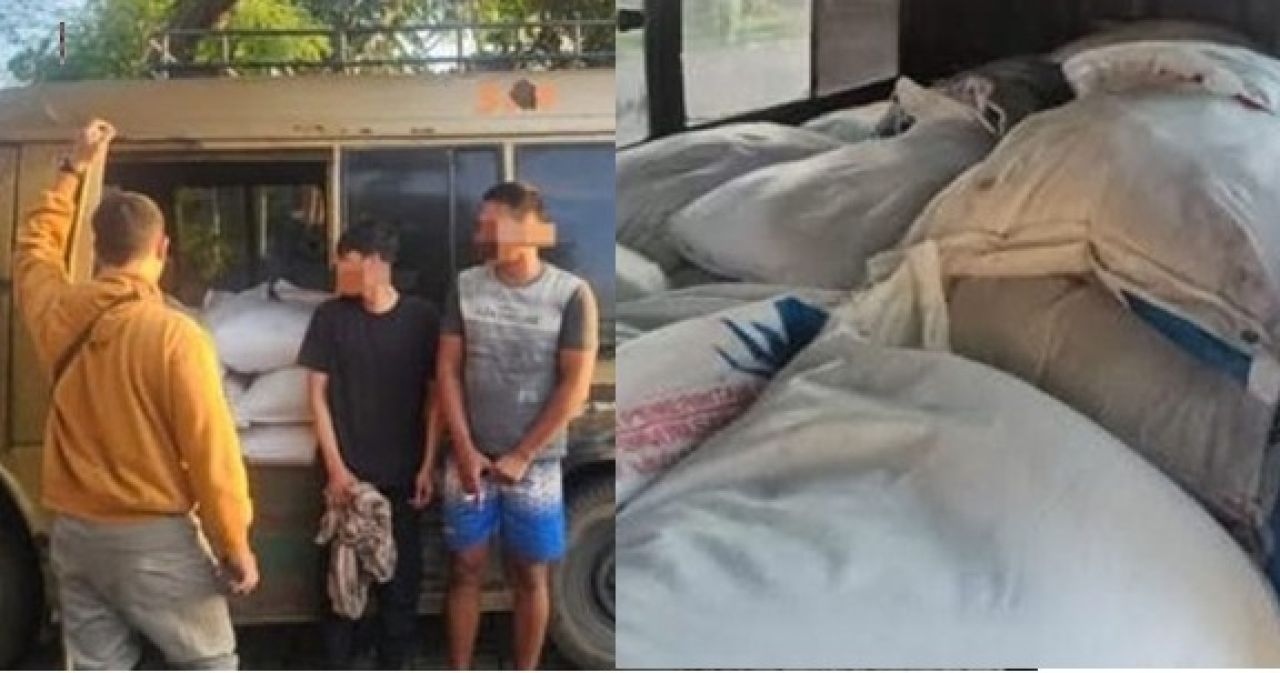 Sopir dan kernet mobil elf yang mengangkut pupuk bersubsidi
