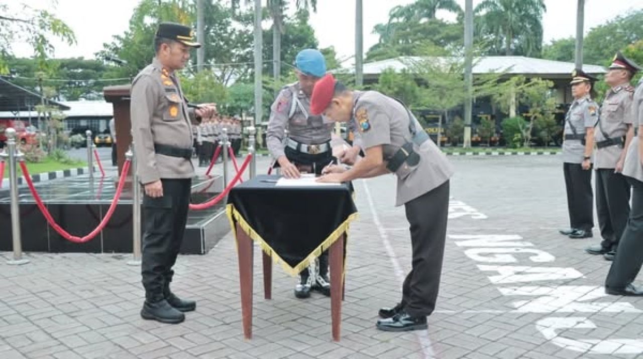 Sertijab pejabat di Polres Nganjuk