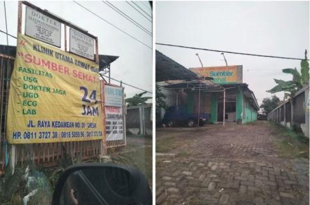 Klinik Sumber Sehat yang berubah fungsi jadi Homestay