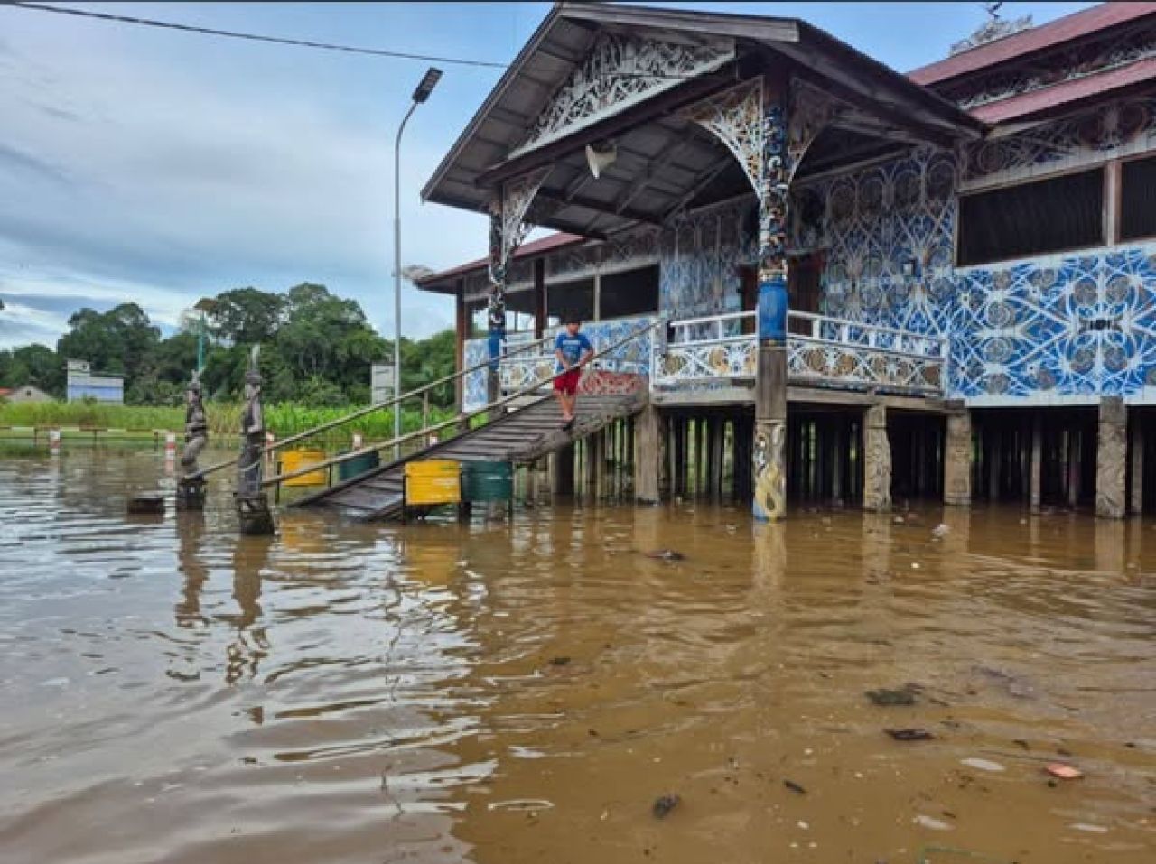 Banjir melanda beberapa desa di wilayah Kecamatan Tabang
