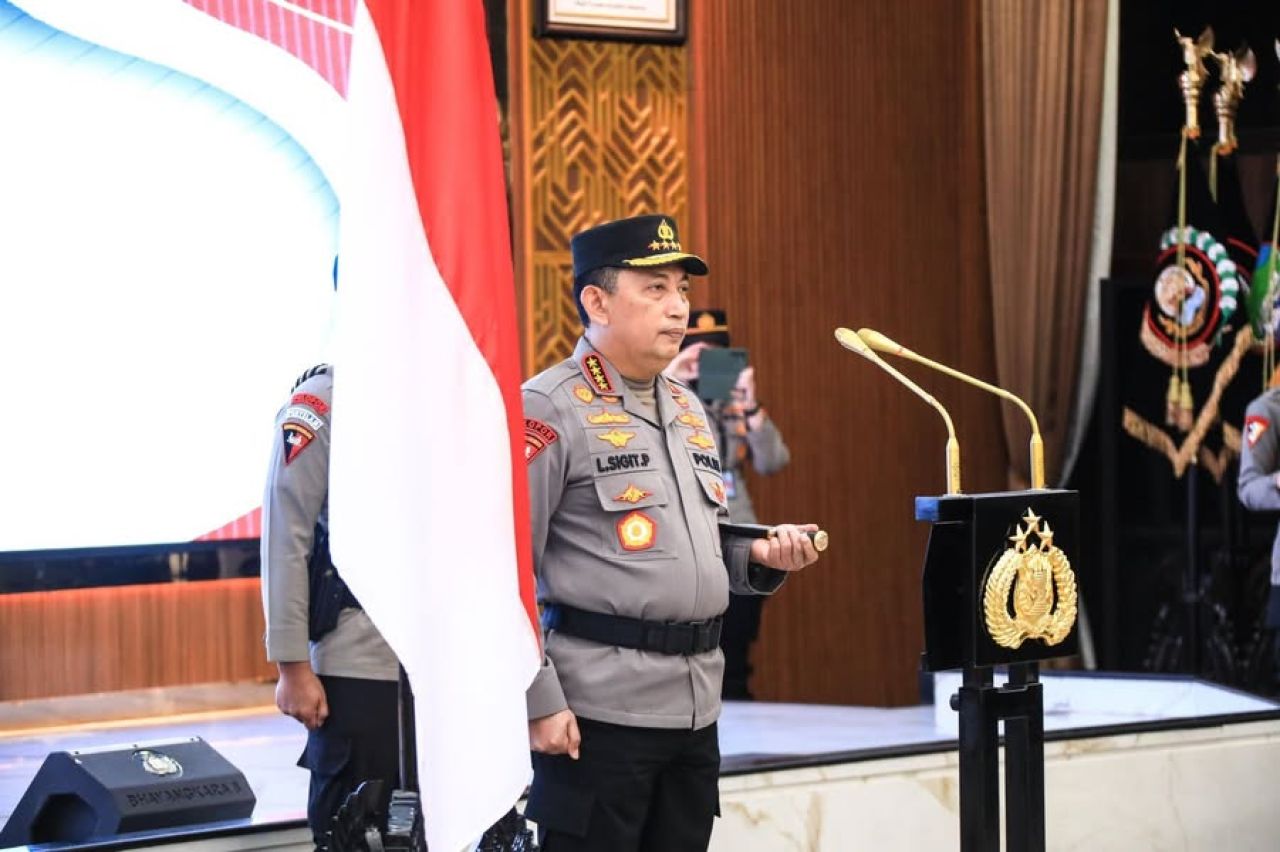 Kapolri memimpin upacara kenaikan pangkat