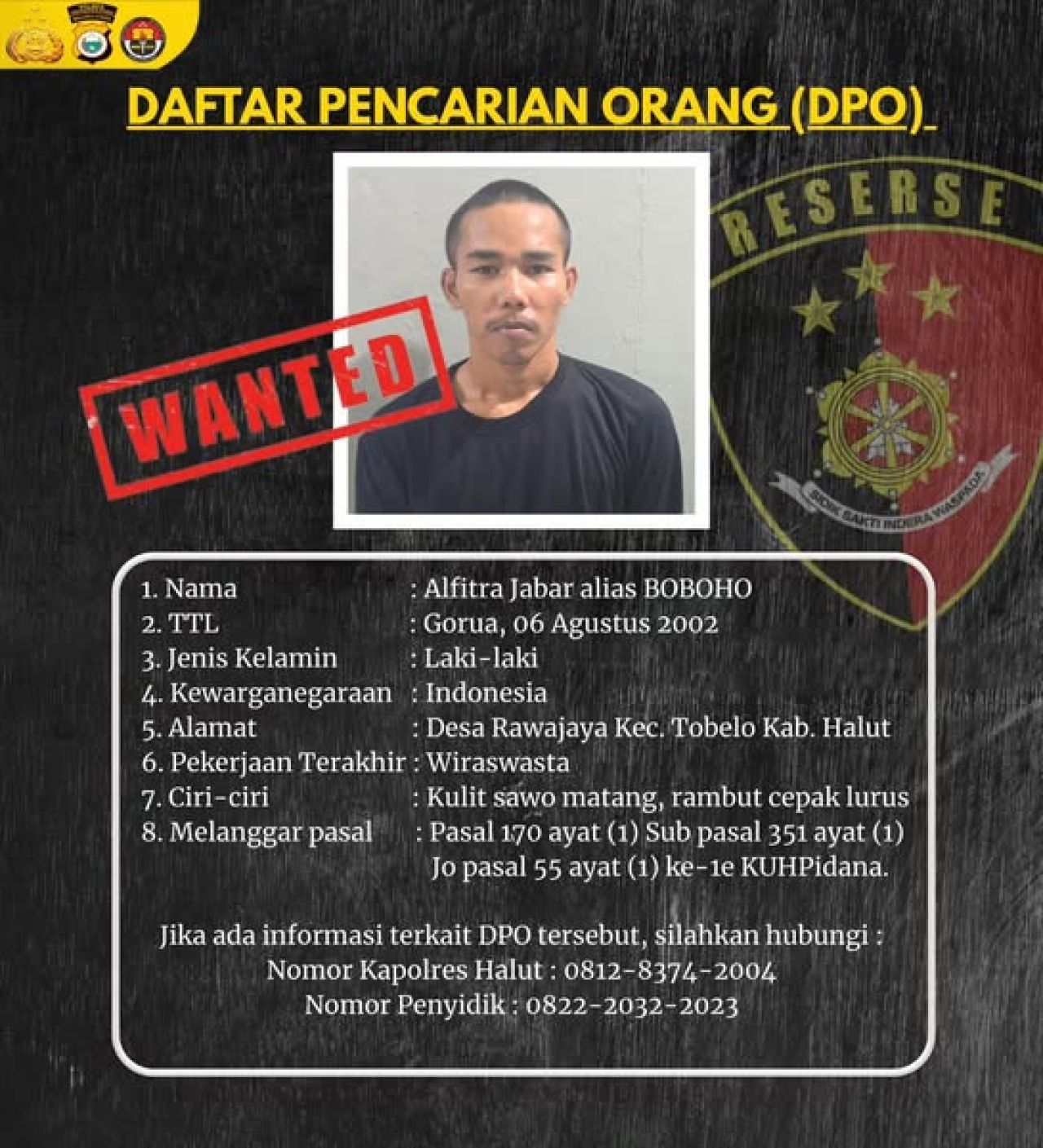 Alfitra Jabar alias BOBOHO