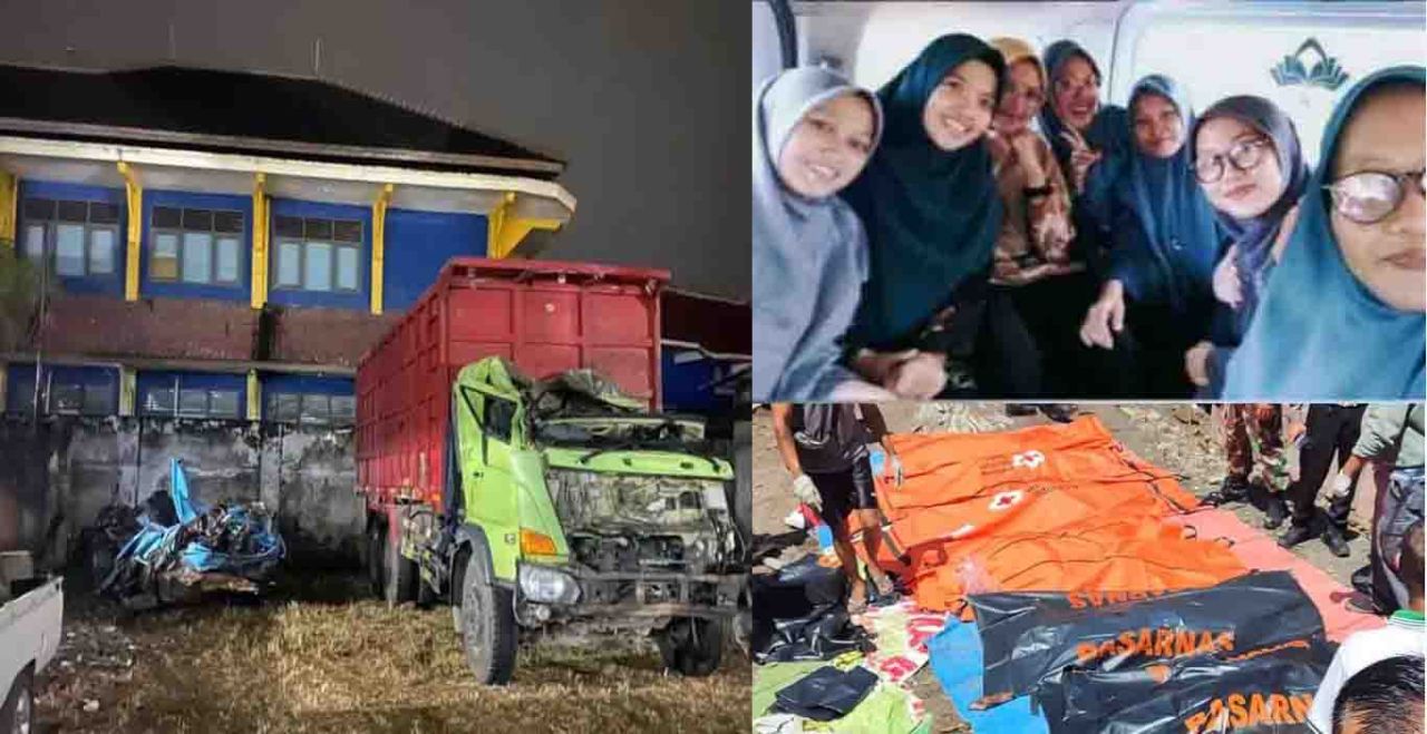Para korban dan kendaraan yang terliba kecelakaan