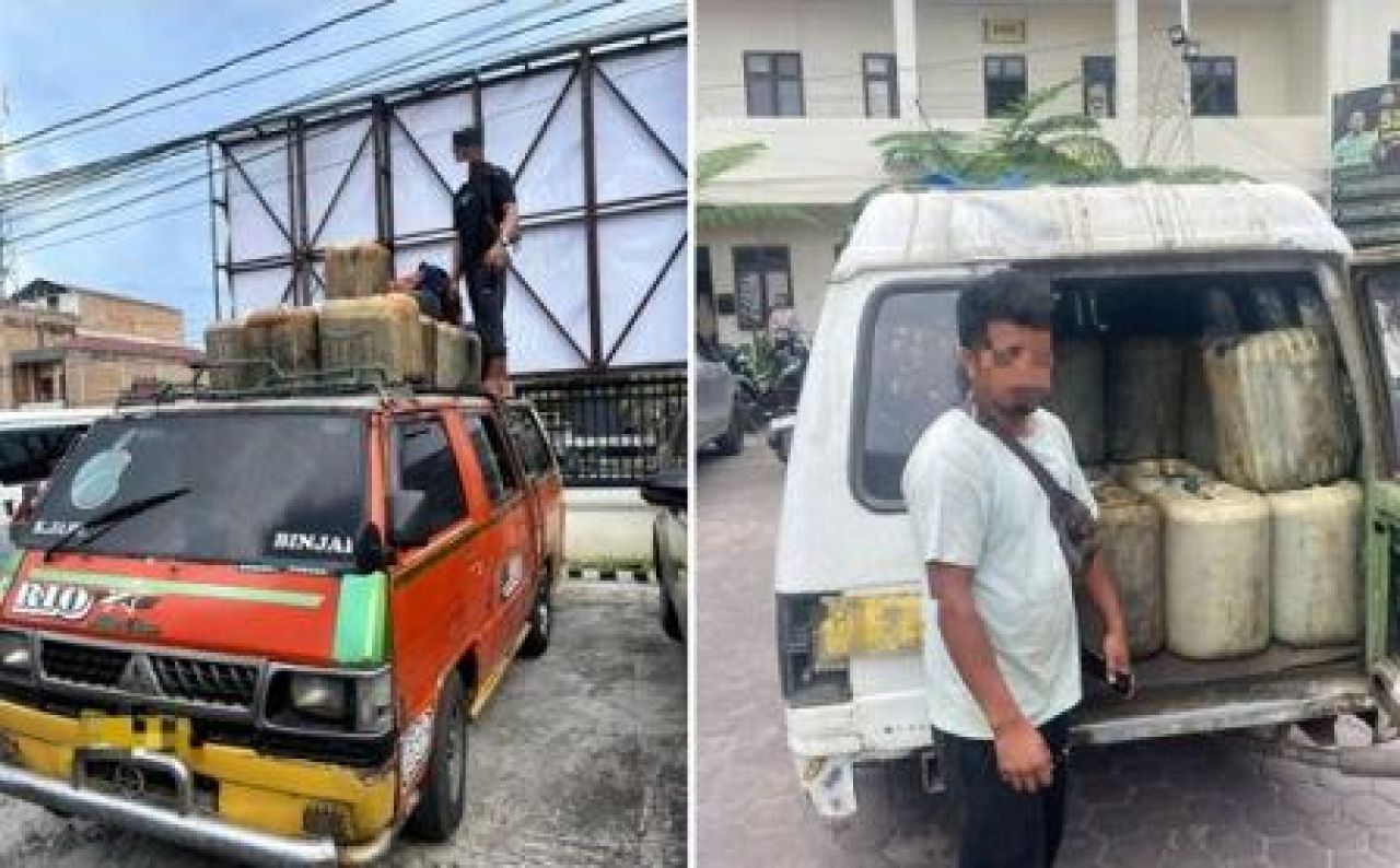 Dua mobil pengangkut BBM diduga ilegal