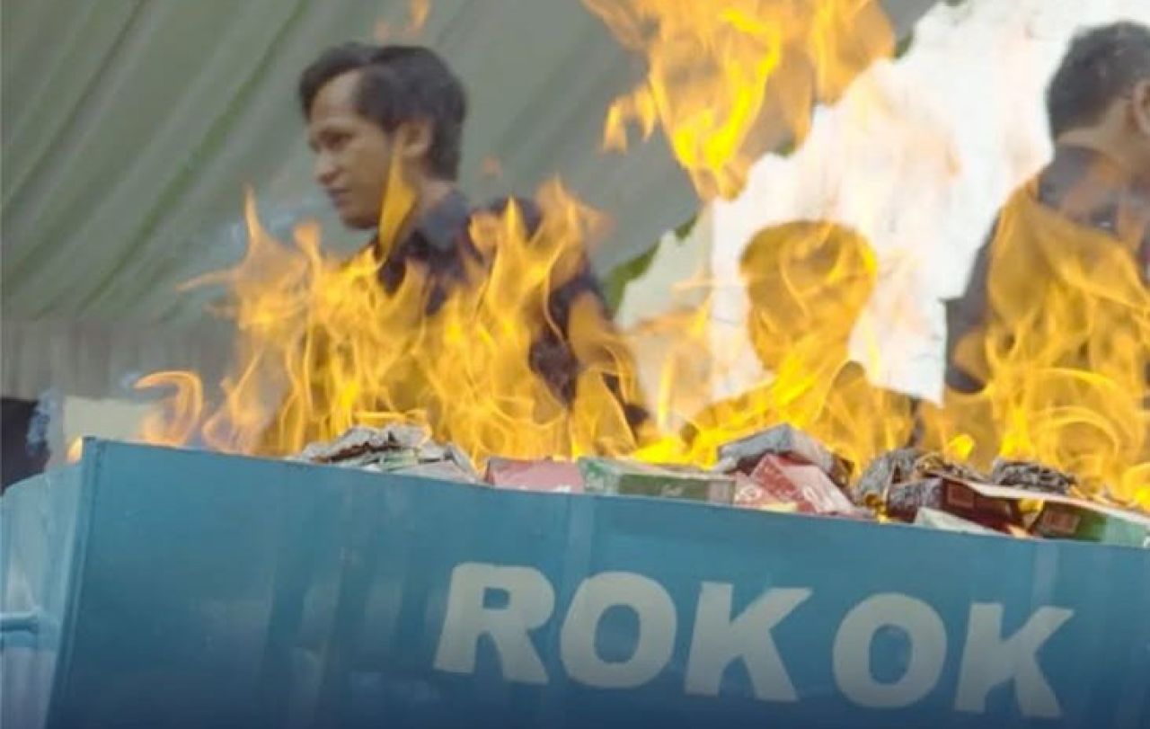 Pemusnahan barang kena cukai ilegal