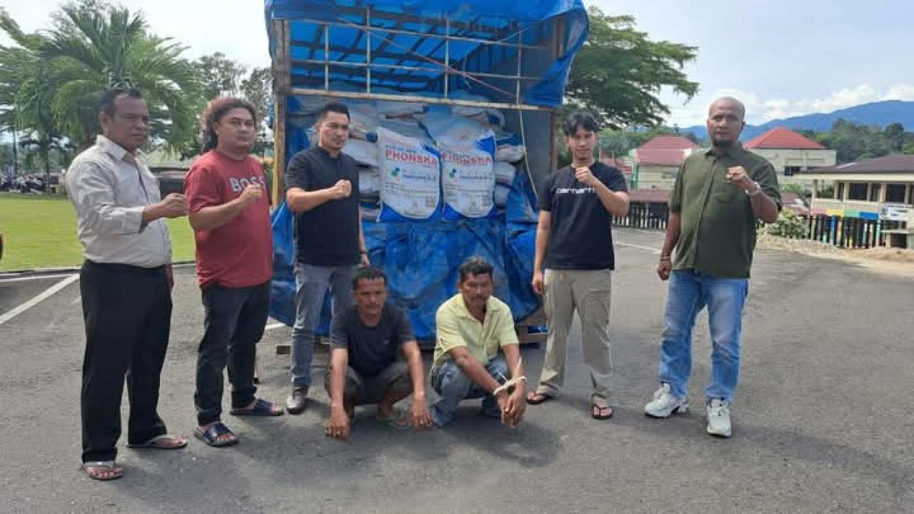 Pelaku penyelundupan pupuk subsidi di Polres Sijunjung