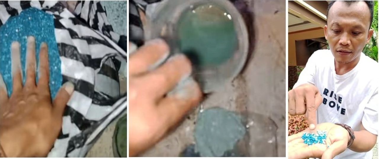 Petani di Desa Gilirejo Baru menunjukkan kualitas pupuk NPK Enviro