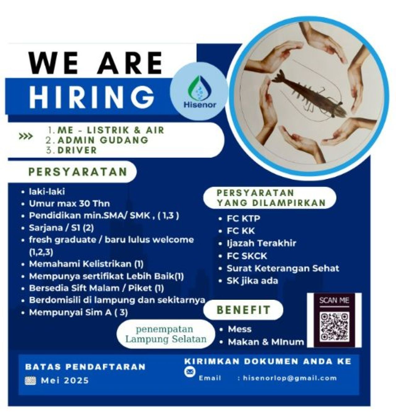 Lowongan kerja di Hisenor