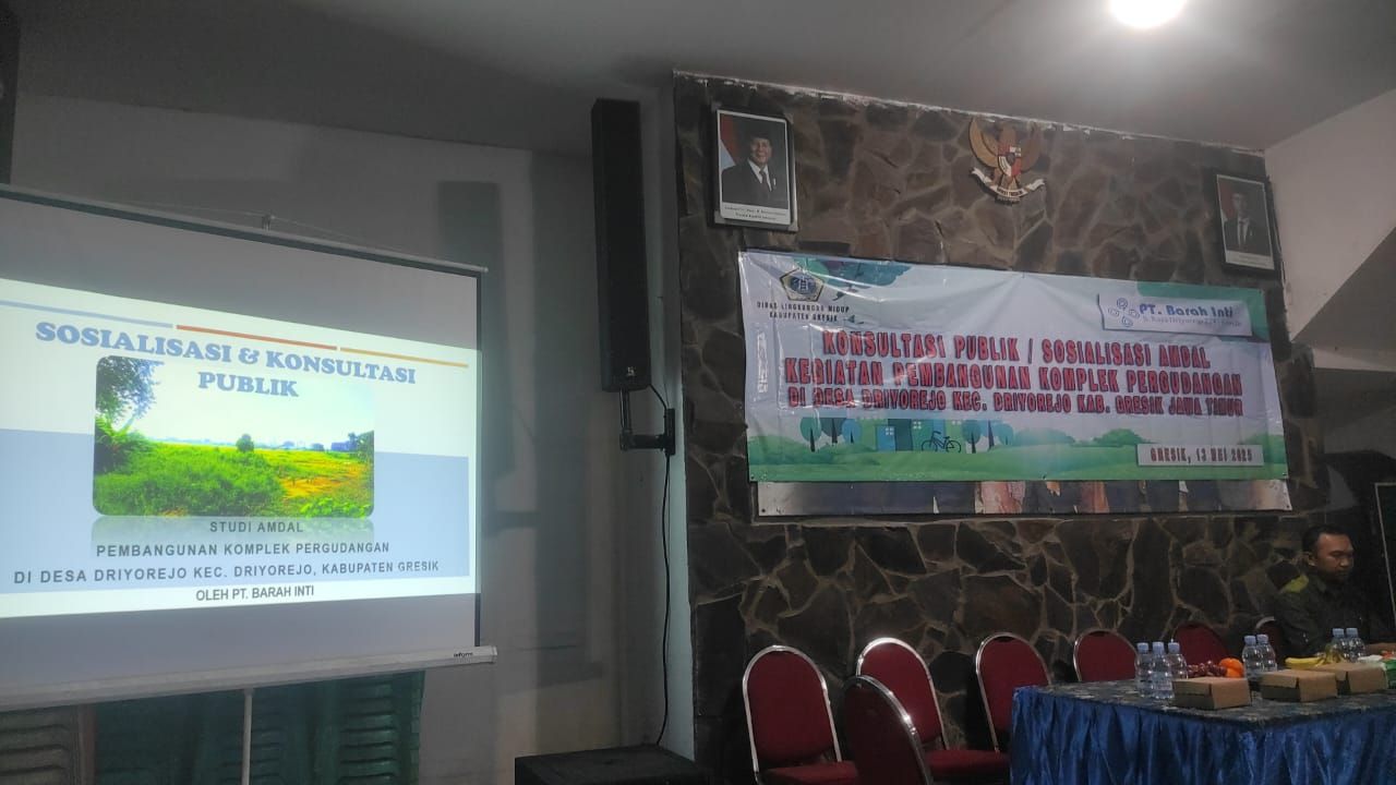 Sosialisasi studi amdal PT Barah Inti
