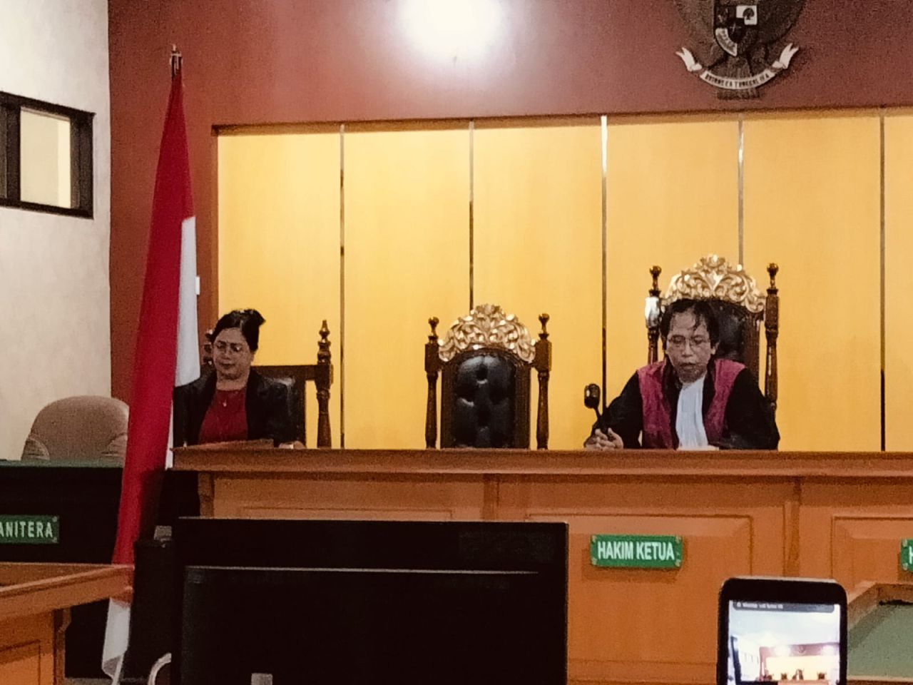 Sidang pra peradilan Hendly Mangkali