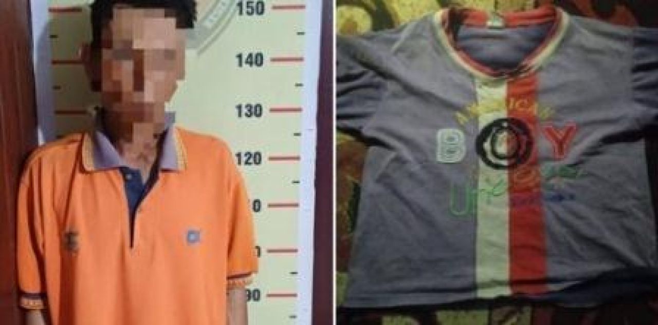 Pelaku inisial IWS dan barang bukti