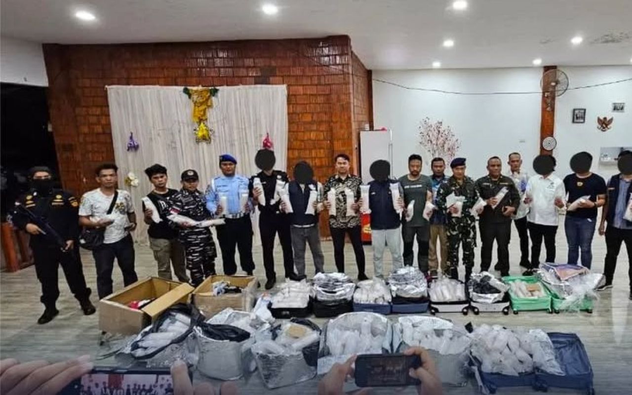 Barang bukti lobster yang akan diselundupkan