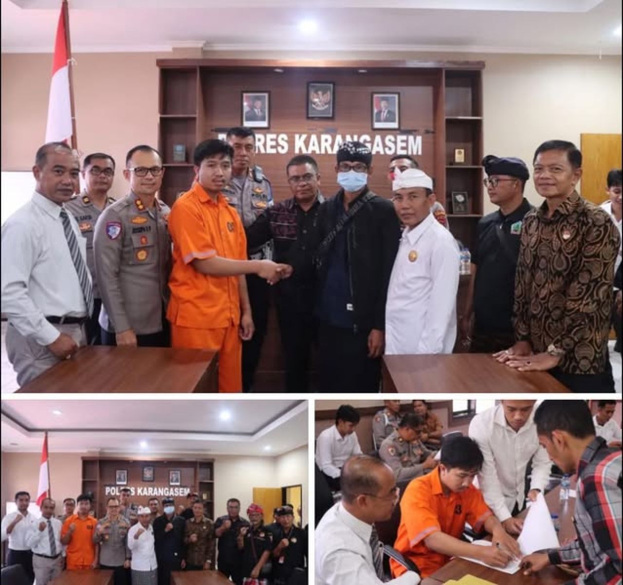 Perdamaian oknum Pecalang di Desa Adat Besakih