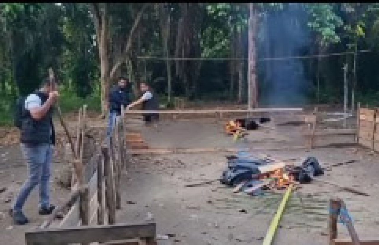 Pembongkaran arena sabung ayam
