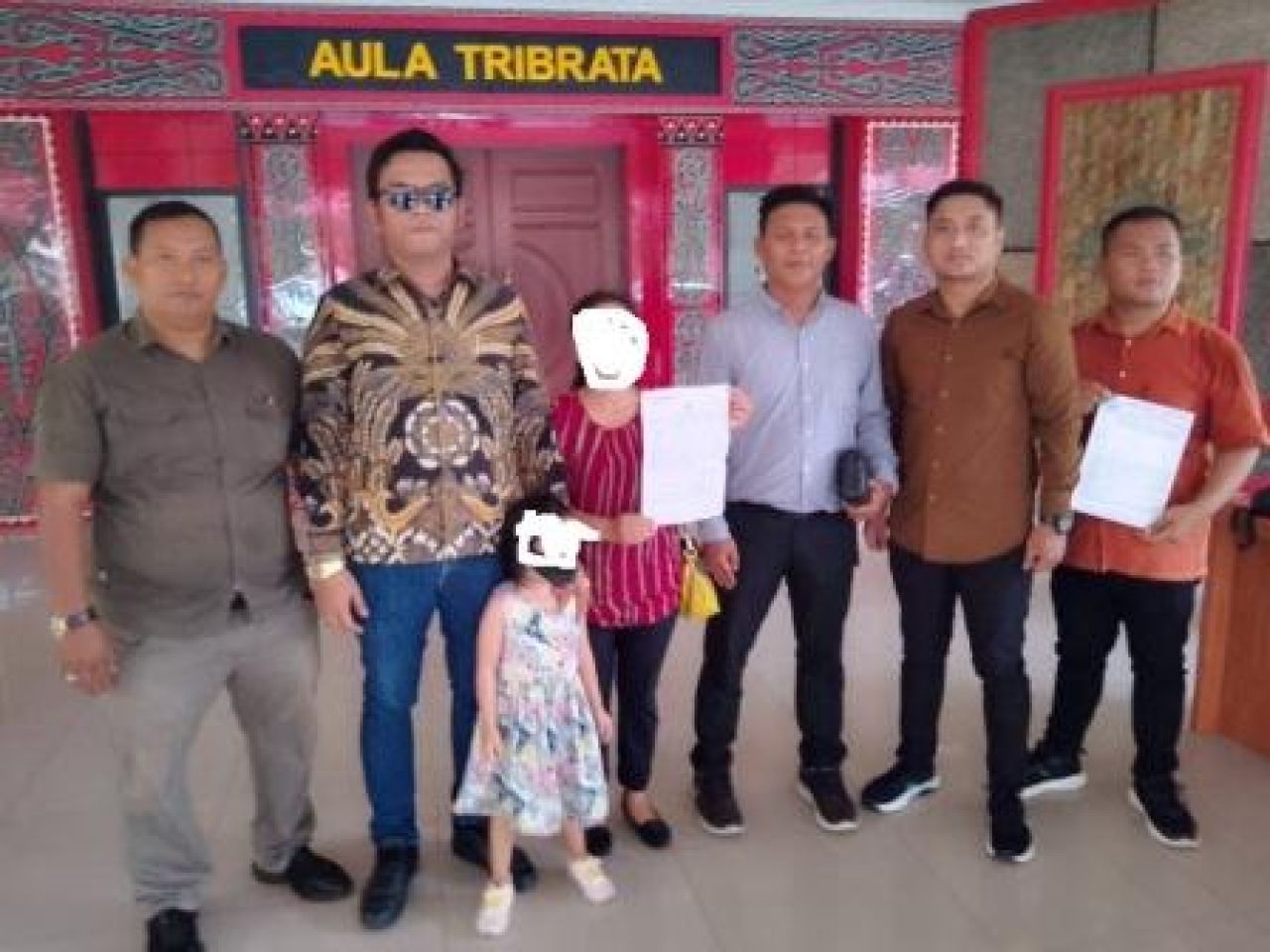 Sr bersama Kuasa Hukumnya di Polda Sumut