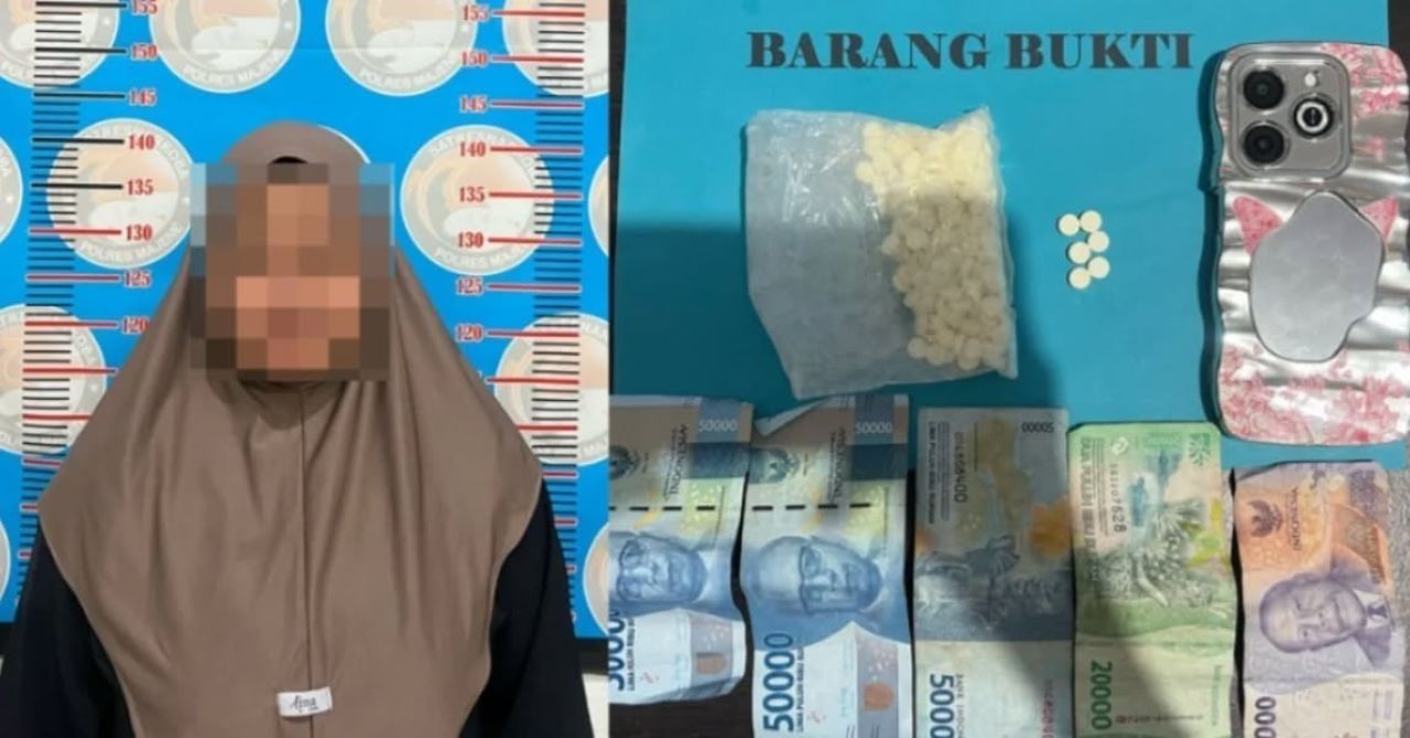 Pelaku inisial RS dan barang bukti