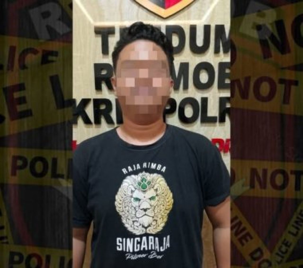 Pelaku berinisial M